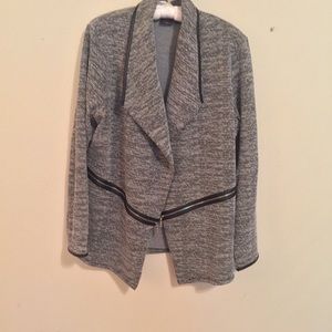 Rafaella waterfall knit jacket
